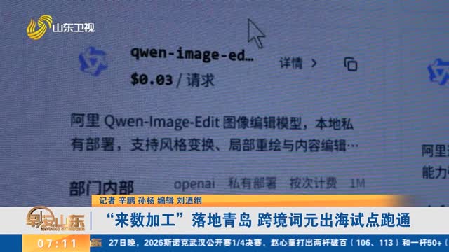 “来数加工”落地青岛 跨境词元出海试点跑通