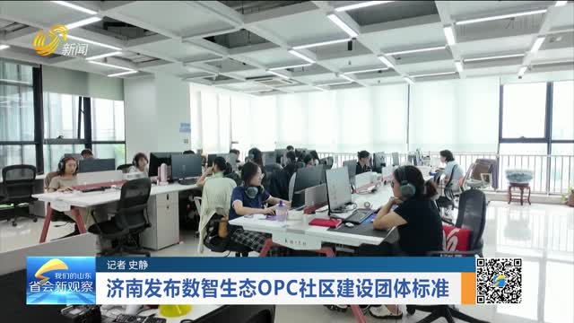 济南发布数智生态OPC社区建设团体标准
