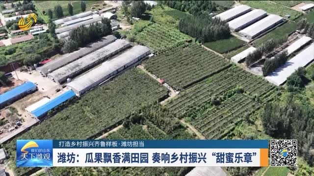 【打造乡村振兴齐鲁样板·潍坊担当】潍坊：瓜果飘香满田园 奏响乡村振兴“甜蜜乐章”