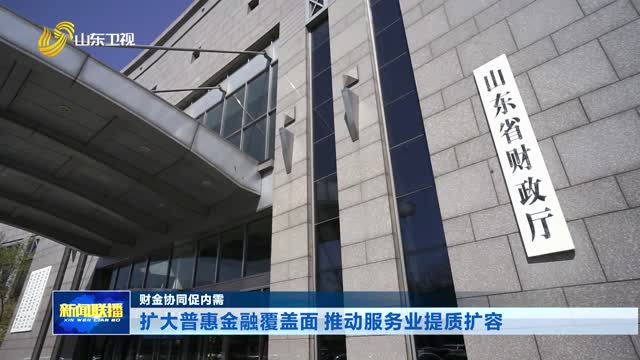 扩大普惠金融覆盖面 推动服务业提质扩容【财金协同促内需】