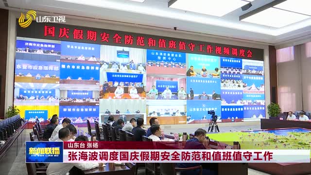 张海波调度国庆假期安全防范和值班值守工作