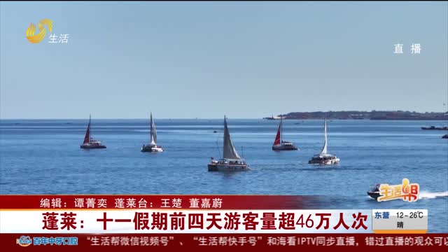 蓬莱：十一假期前四天游客量超46万人次