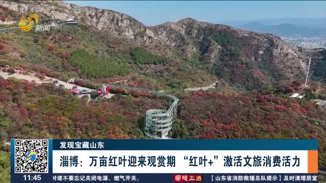 【发现宝藏山东】淄博：万亩红叶迎来观赏期 “红叶+”激活文旅消费活力