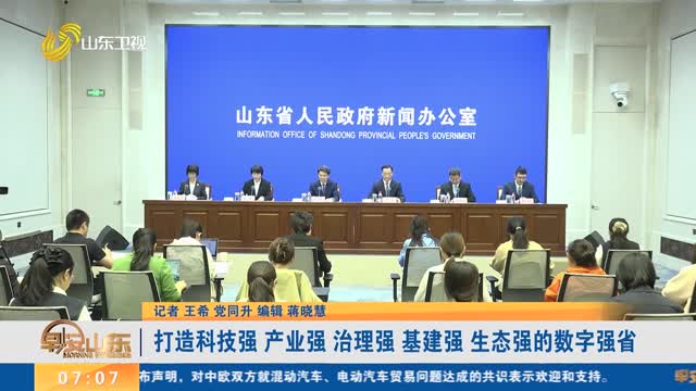 【《山东省数字强省建设“十五五”规划》】打造科技强 产业强 治理强 基建强 生态强的数字强省