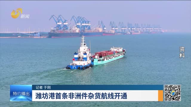 潍坊港首条非洲件杂货航线开通