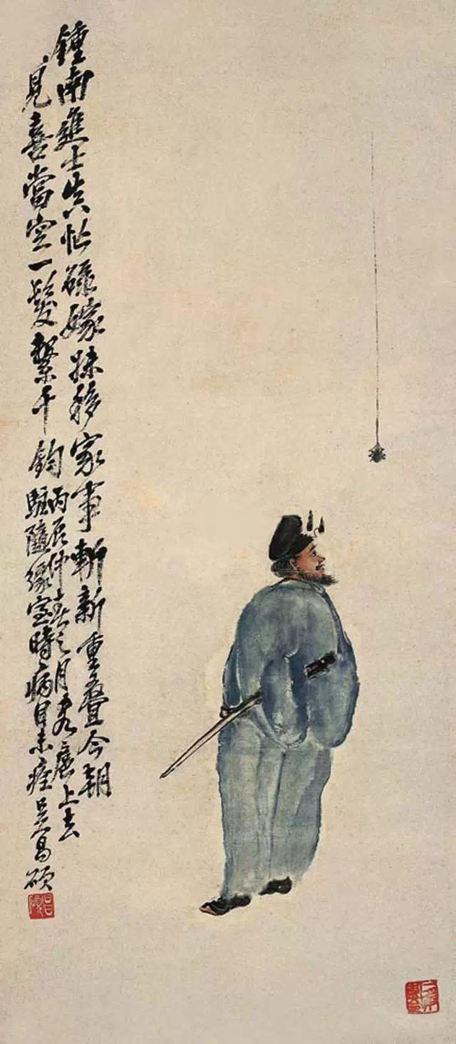 金石写意大师吴昌硕人物画30幅